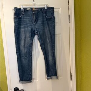 Kit from the Kloth Katy Boyfriend Classic Blue Denim Jeans